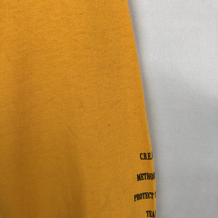 Wu-Tang Clan Long-Sleeve Rap T-Shirt (Men's Size L) cotton yellow type Vintage Second Hand