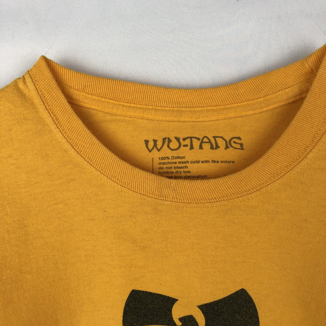 Wu-Tang Clan Long-Sleeve Rap T-Shirt (Men's Size L) cotton yellow type Vintage Second Hand