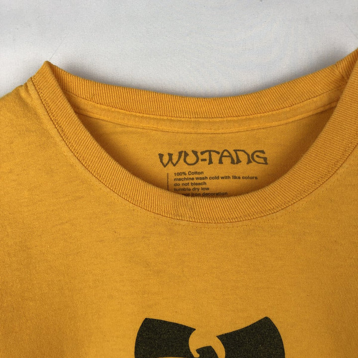 Wu-Tang Clan Long-Sleeve Rap T-Shirt (Men's Size L) cotton yellow type Vintage Second Hand