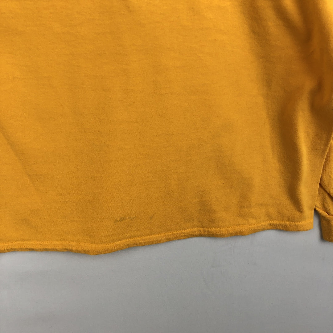Wu-Tang Clan Long-Sleeve Rap T-Shirt (Men's Size L) cotton yellow type Vintage Second Hand