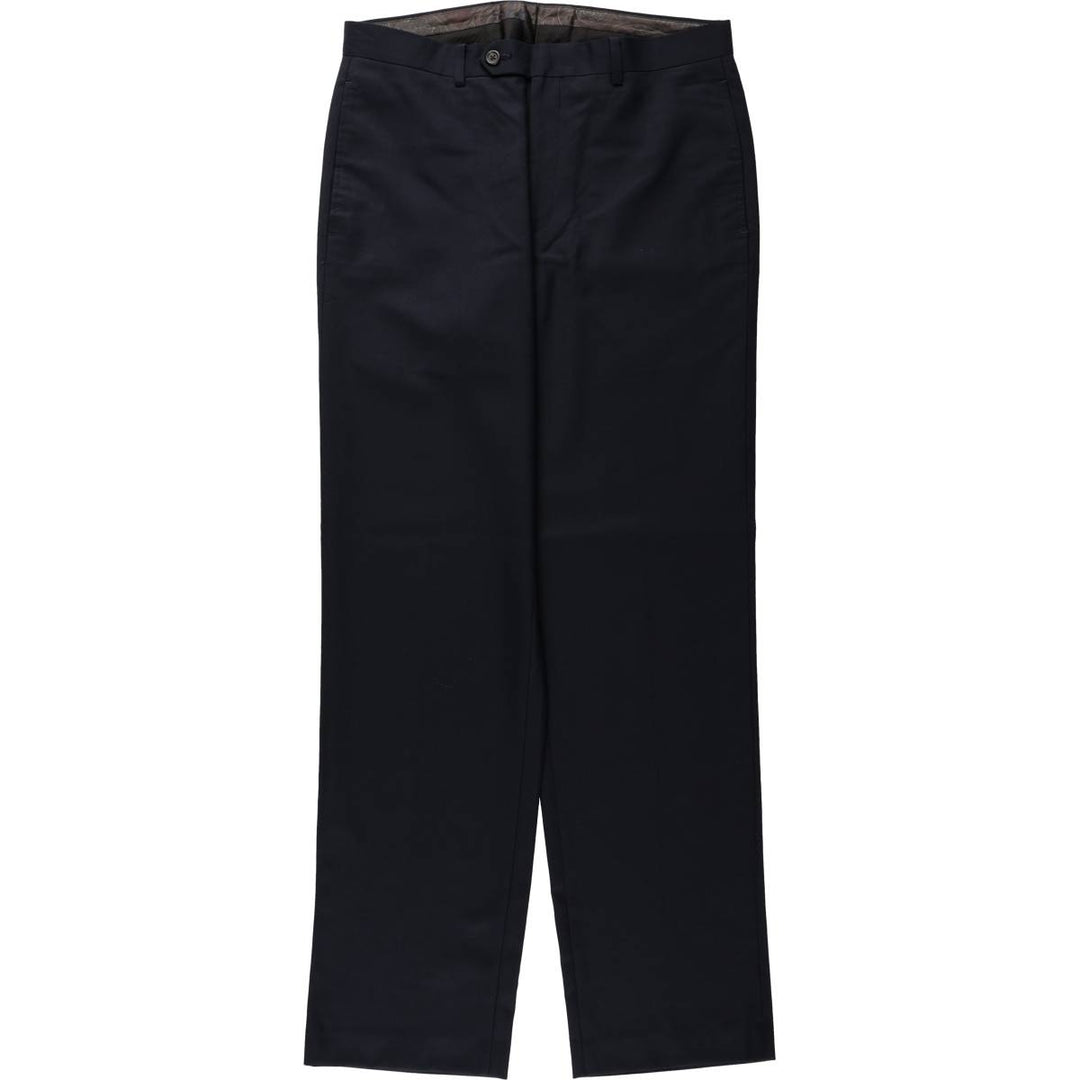 Ralph Lauren LAUREN Men's Slacks Pants, Size W33 (approx.) polyester navy blue type Vintage Second Hand