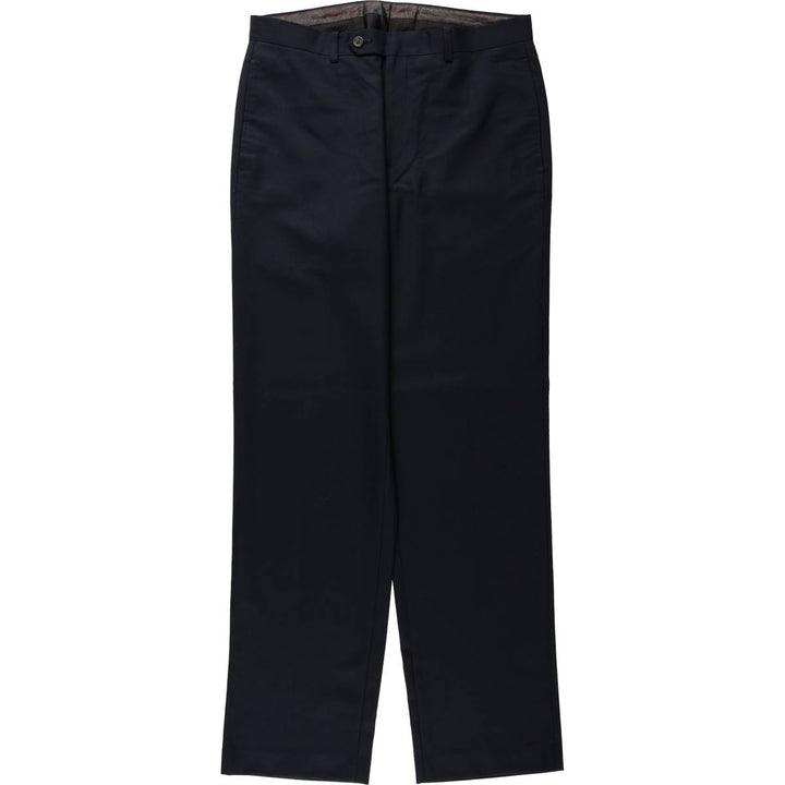 Ralph Lauren LAUREN Men's Slacks Pants, Size W33 (approx.) polyester navy blue type Vintage Second Hand