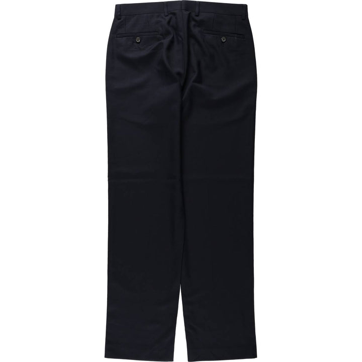 Ralph Lauren LAUREN Men's Slacks Pants, Size W33 (approx.) polyester navy blue type Vintage Second Hand