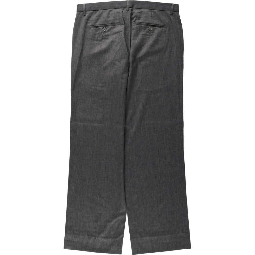 Calvin Klein slacks for men, size W36 (approx.) wool gray type Vintage Second Hand