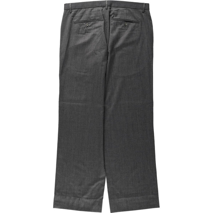 Calvin Klein slacks for men, size W36 (approx.) wool gray type Vintage Second Hand