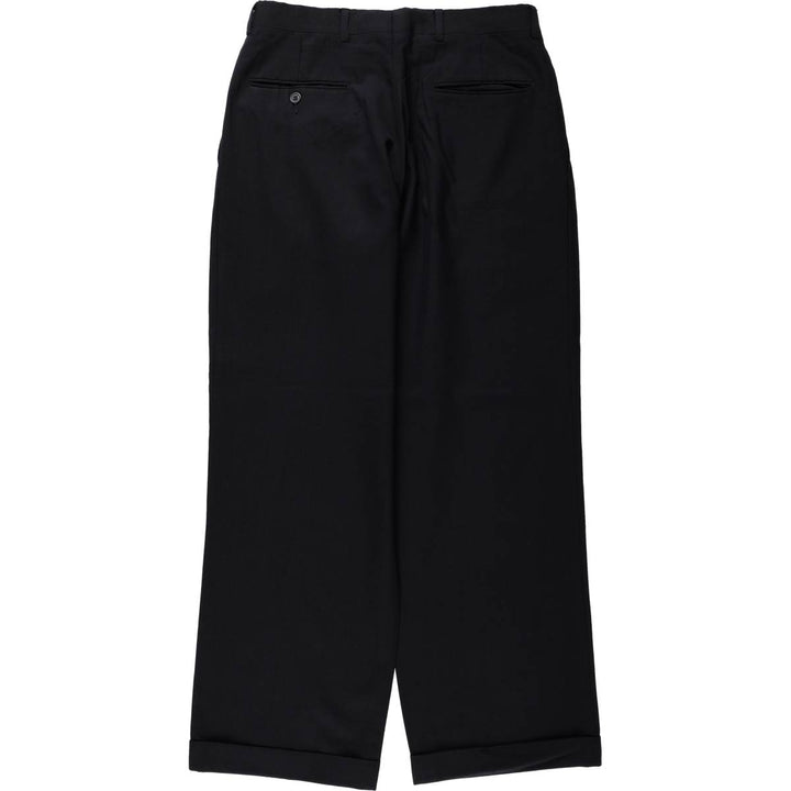 JOS. A. BANK Two-pleat wool trousers, made in the USA, men's size W30 (approx.) wool black type Vintage Second Hand