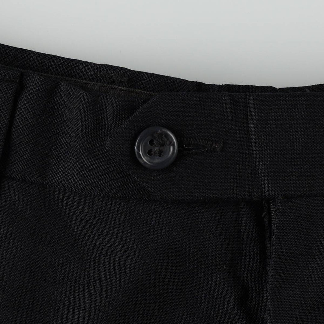 JOS. A. BANK Two-pleat wool trousers, made in the USA, men's size W30 (approx.) wool black type Vintage Second Hand