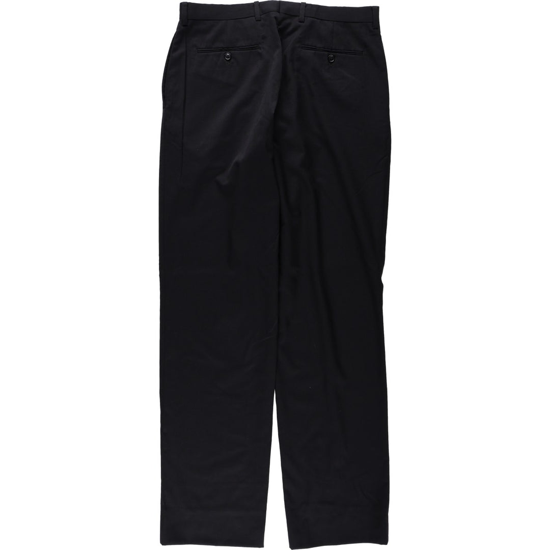 Calvin Klein wool trousers/slacks for men, size W34 (approx.) wool black type Vintage Second Hand