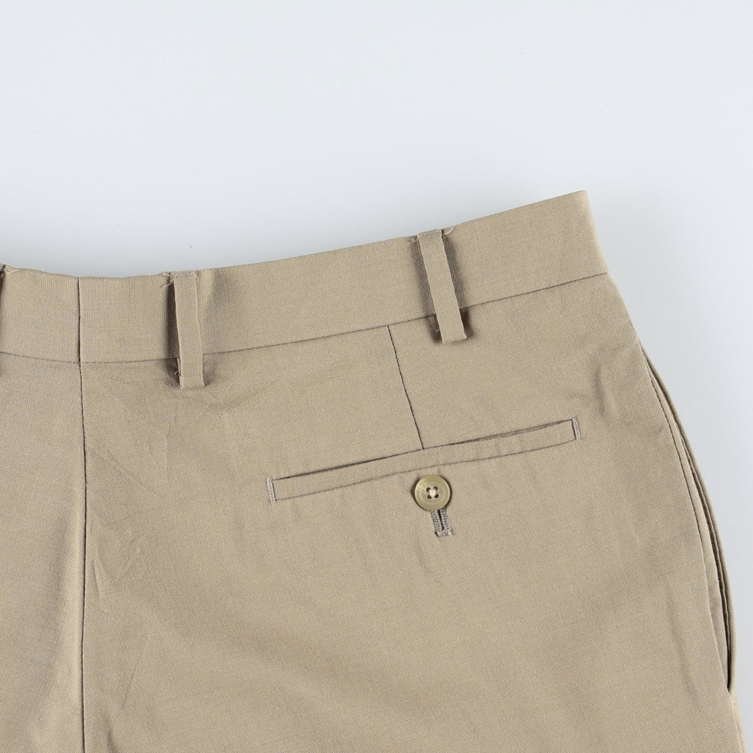 Ralph Lauren TOTAL COMFORT wool pants, men's size W35. wool Beige type Vintage Second Hand