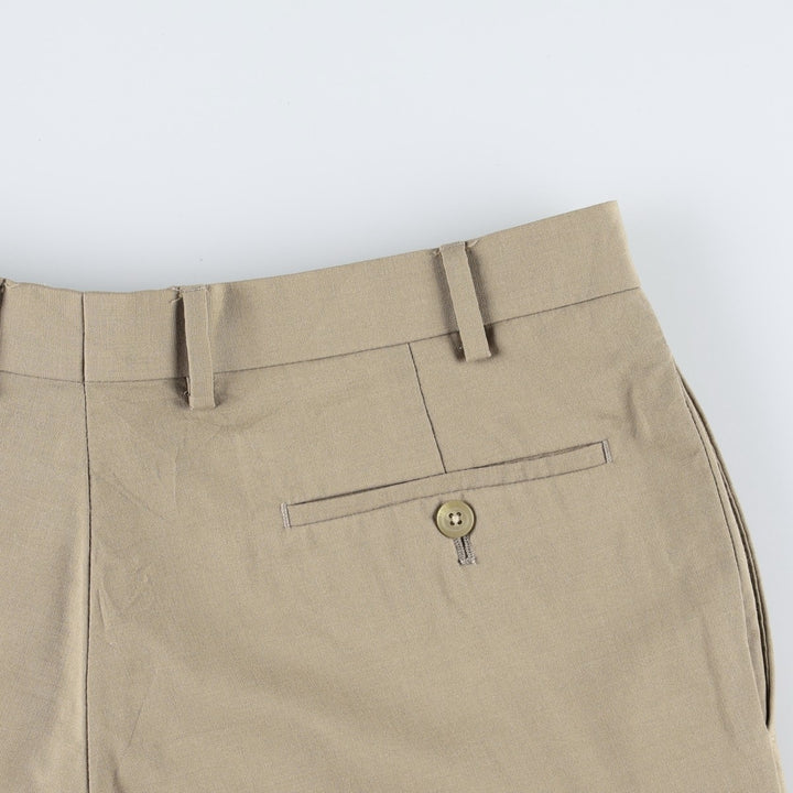Ralph Lauren TOTAL COMFORT wool pants, men's size W35. wool Beige type Vintage Second Hand