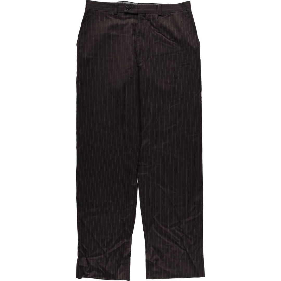 Calvin Klein striped pattern slacks pants, size 33W x 32L (equivalent to men's W34). unclear black type Vintage Second Hand