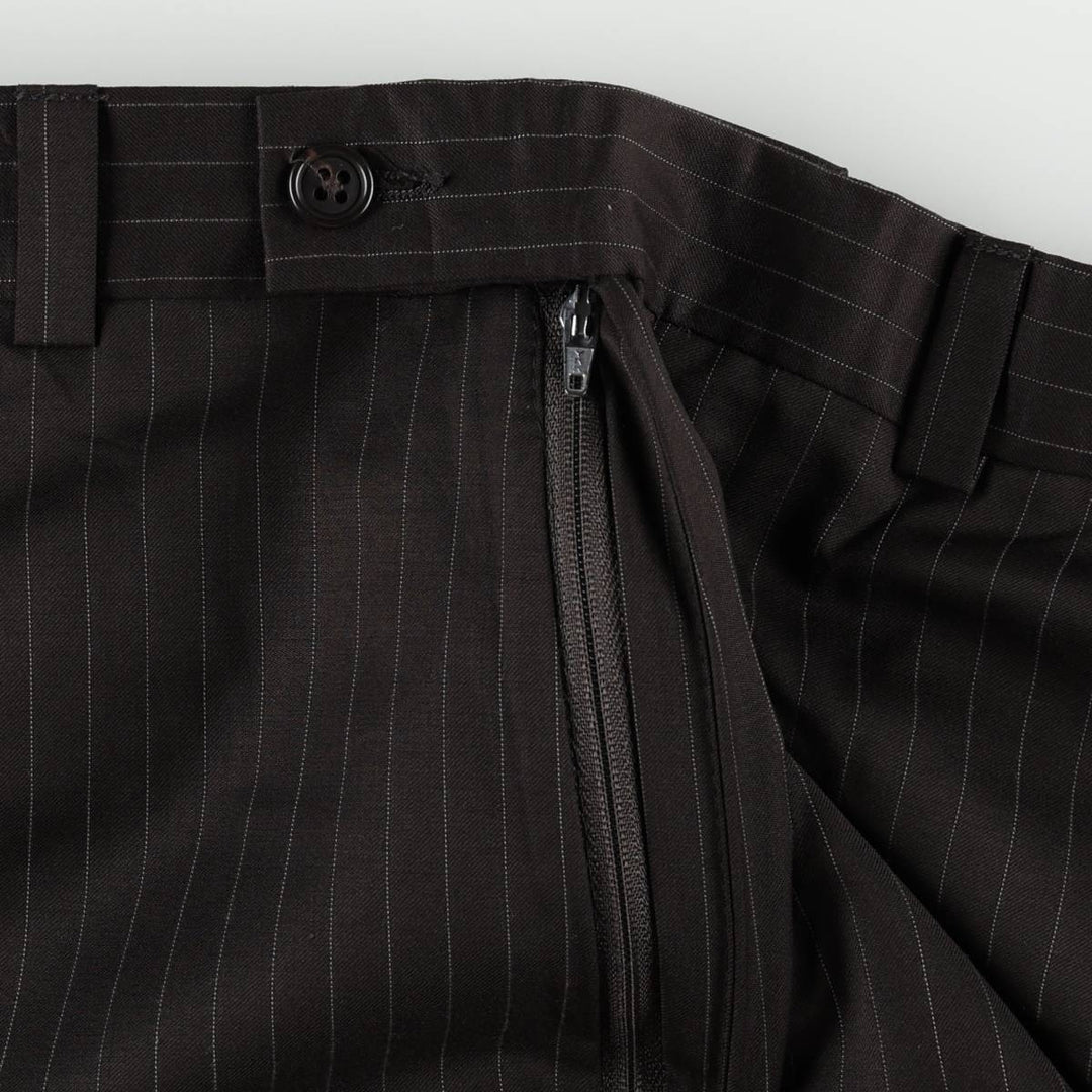 Calvin Klein striped pattern slacks pants, size 33W x 32L (equivalent to men's W34). unclear black type Vintage Second Hand