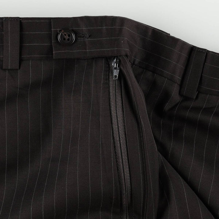 Calvin Klein striped pattern slacks pants, size 33W x 32L (equivalent to men's W34). unclear black type Vintage Second Hand
