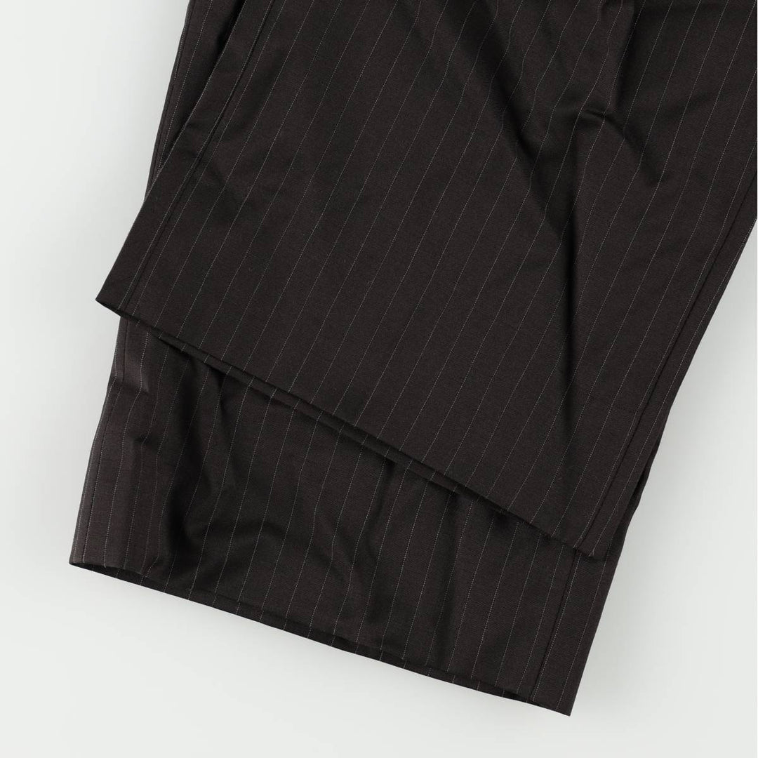 Calvin Klein striped pattern slacks pants, size 33W x 32L (equivalent to men's W34). unclear black type Vintage Second Hand
