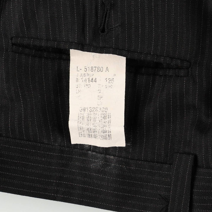 Calvin Klein striped pattern slacks pants for men, size W34 (approx.) unclear black type Vintage Second Hand