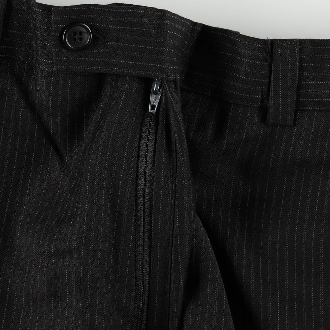 Calvin Klein striped pattern slacks pants for men, size W34 (approx.) unclear black type Vintage Second Hand