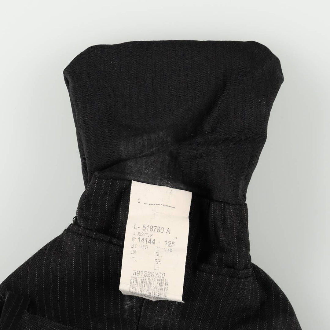 Calvin Klein striped pattern slacks pants for men, size W34 (approx.) unclear black type Vintage Second Hand