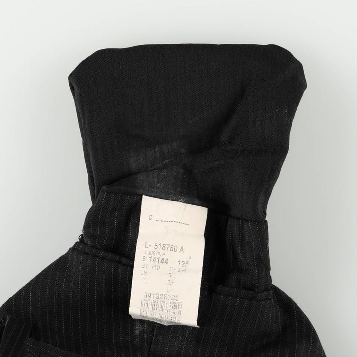 Calvin Klein striped pattern slacks pants for men, size W34 (approx.) unclear black type Vintage Second Hand