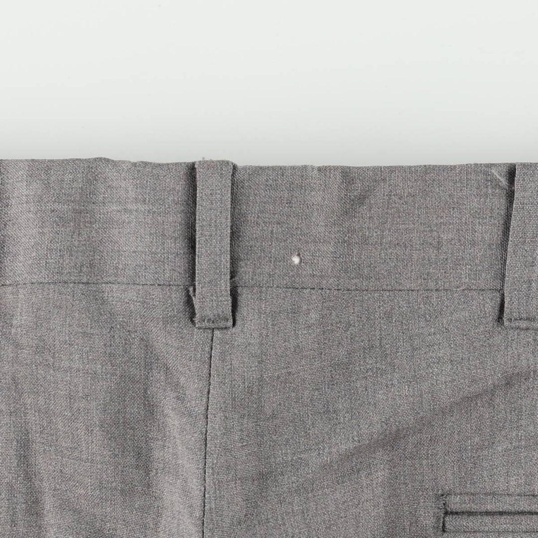 ~1990'S Kuppenheimer Two-Pleat Slacks Pants Men's W35 (approx.) wool gray type Vintage Second Hand