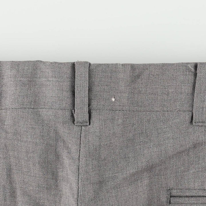 ~1990'S Kuppenheimer Two-Pleat Slacks Pants Men's W35 (approx.) wool gray type Vintage Second Hand