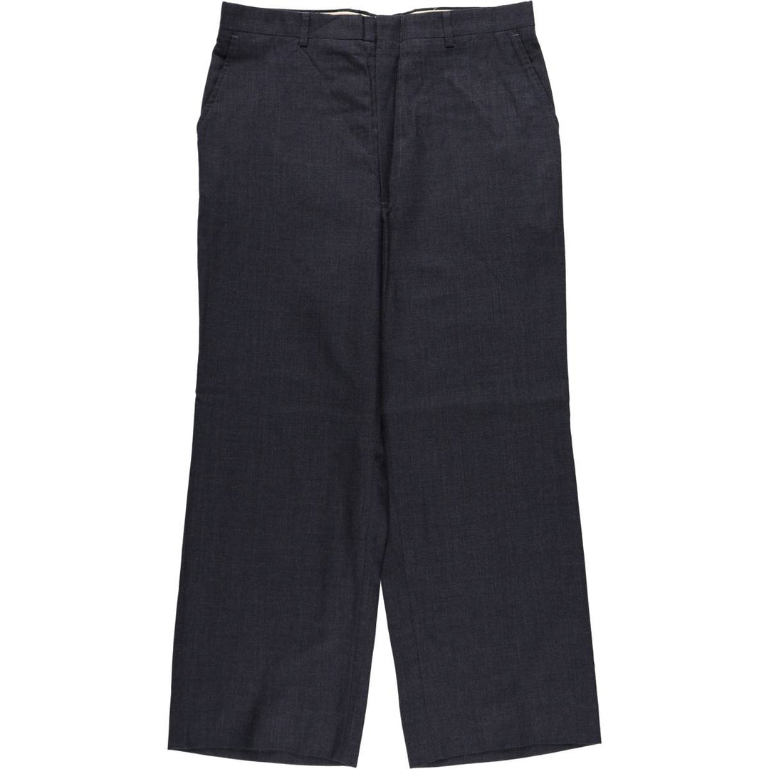 ~1990'S Majer Parsow's slacks pants, made in USA, men's size W34 equivalent, vintage. unclear navy blue type Vintage Second Hand