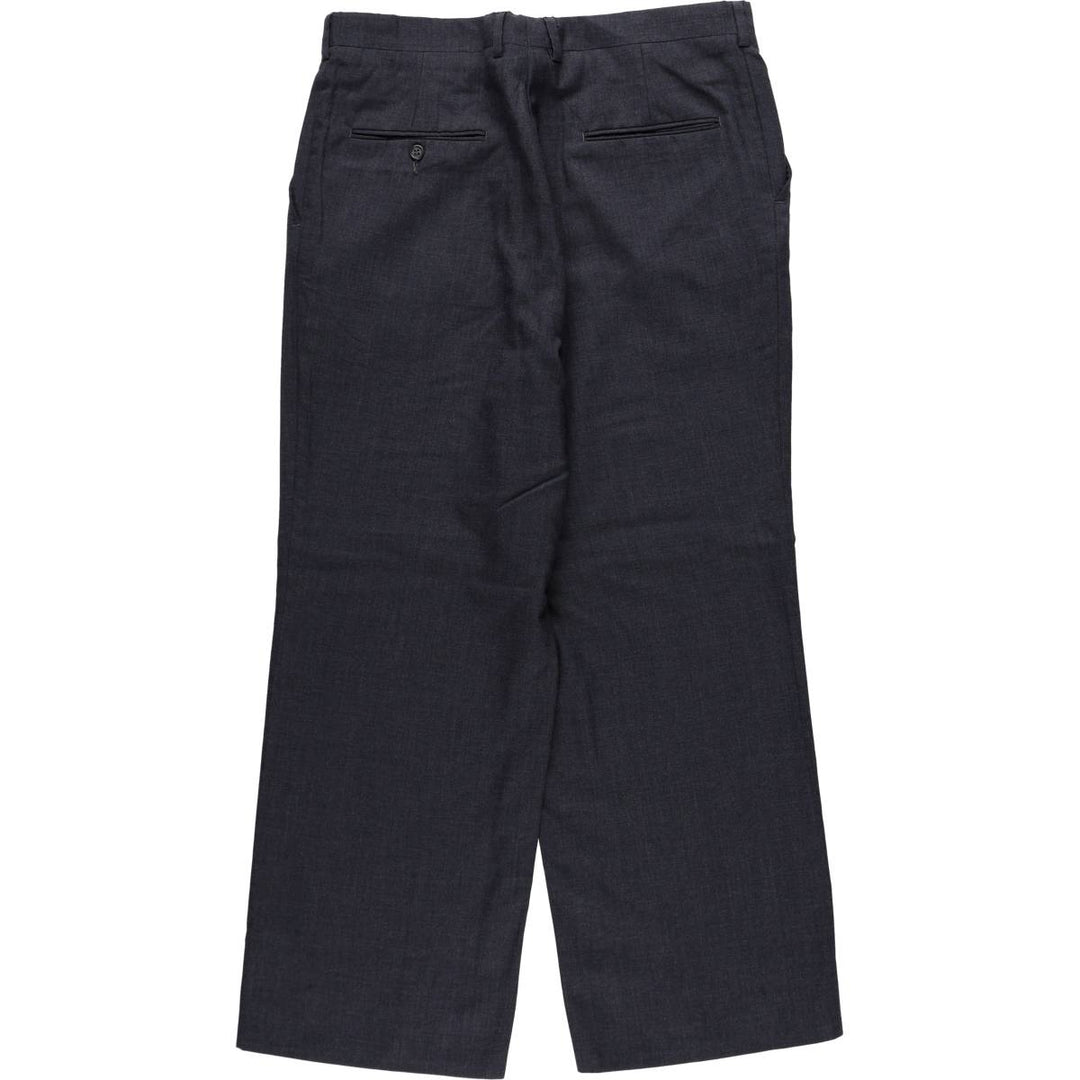 ~1990'S Majer Parsow's slacks pants, made in USA, men's size W34 equivalent, vintage. unclear navy blue type Vintage Second Hand