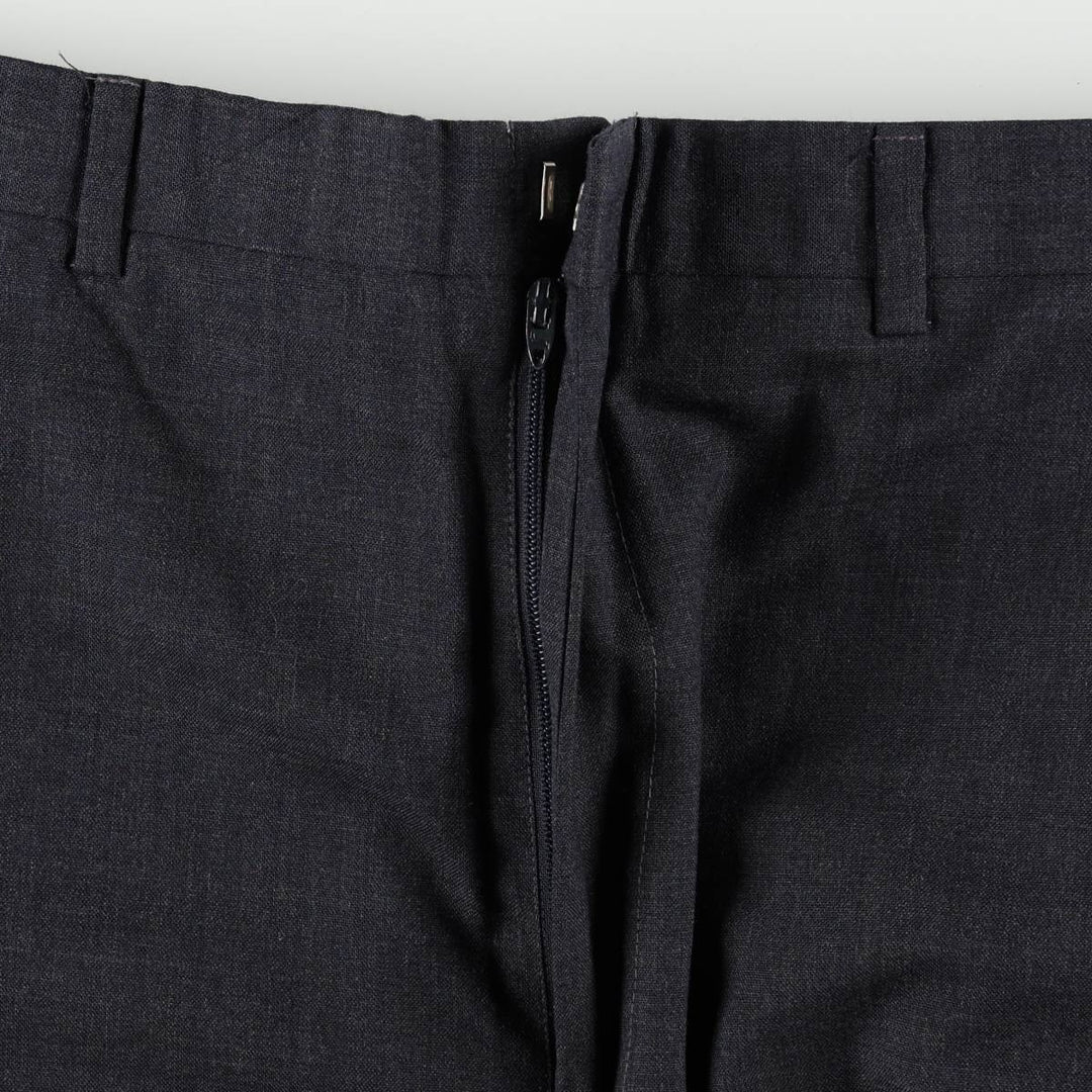 ~1990'S Majer Parsow's slacks pants, made in USA, men's size W34 equivalent, vintage. unclear navy blue type Vintage Second Hand