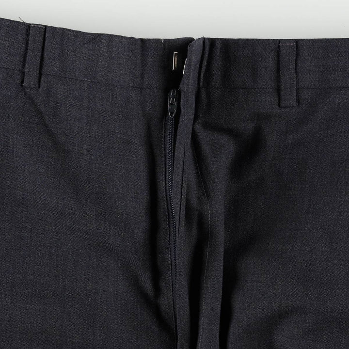 ~1990'S Majer Parsow's slacks pants, made in USA, men's size W34 equivalent, vintage. unclear navy blue type Vintage Second Hand