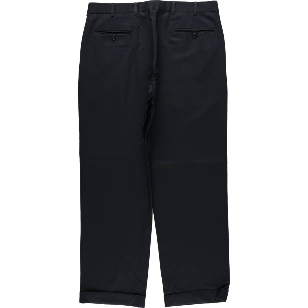 Brooks Brothers two-pleat wool trousers, men's size W36 (approx.) wool navy blue type Vintage Second Hand
