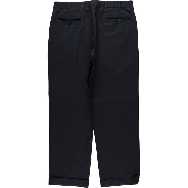 Brooks Brothers two-pleat wool trousers, men's size W36 (approx.) wool navy blue type Vintage Second Hand