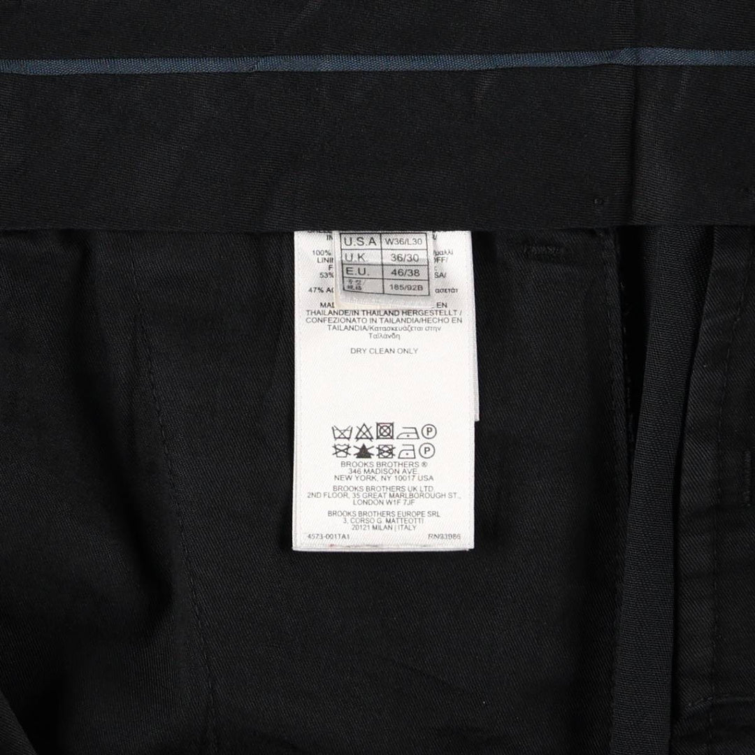 Brooks Brothers two-pleat wool trousers, men's size W36 (approx.) wool navy blue type Vintage Second Hand