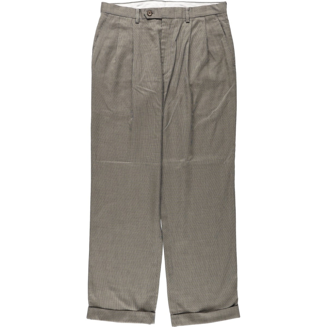 Ralph Lauren RALPH Two-pleat slacks for men, equivalent to size W32. unclear brown type Vintage Second Hand