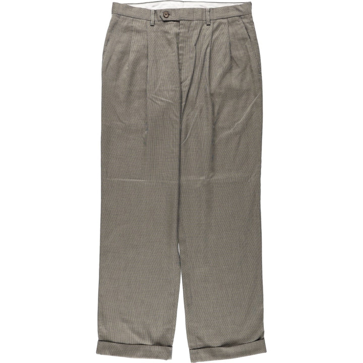 Ralph Lauren RALPH Two-pleat slacks for men, equivalent to size W32. unclear brown type Vintage Second Hand