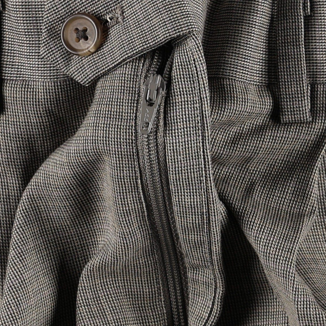 Ralph Lauren RALPH Two-pleat slacks for men, equivalent to size W32. unclear brown type Vintage Second Hand