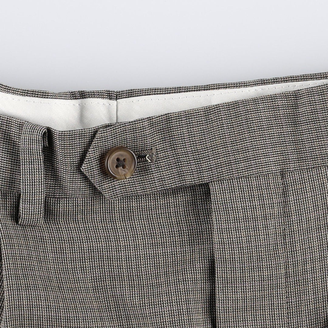 Ralph Lauren RALPH Two-pleat slacks for men, equivalent to size W32. unclear brown type Vintage Second Hand