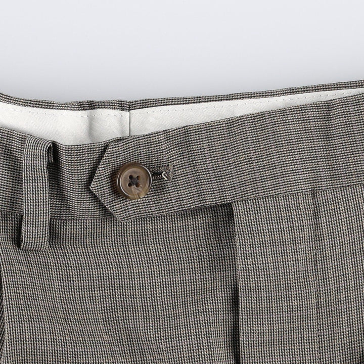 Ralph Lauren RALPH Two-pleat slacks for men, equivalent to size W32. unclear brown type Vintage Second Hand