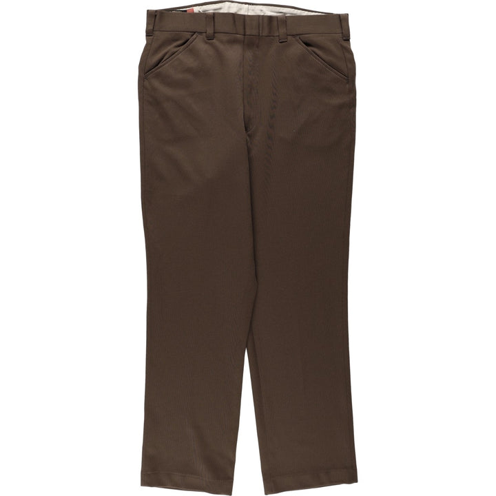 1970'S Sears slacks pants, men's size W35 (approx.), vintage. unclear brown type Vintage Second Hand