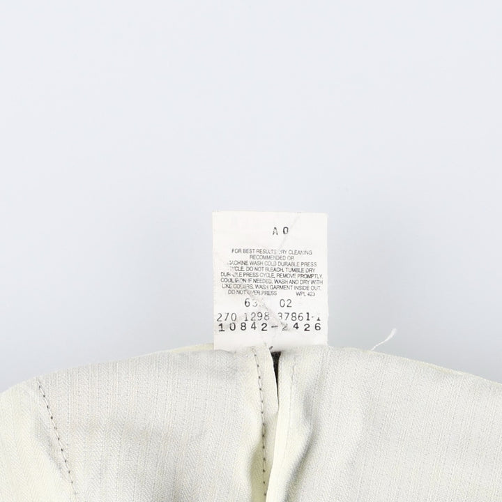 Levi's SLATES two-pleat slacks pants, men's size W33 (approx.), vintage. polyester Khaki type Vintage Second Hand