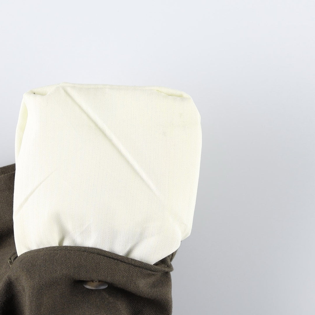 Levi's SLATES two-pleat slacks pants, men's size W33 (approx.), vintage. polyester Khaki type Vintage Second Hand