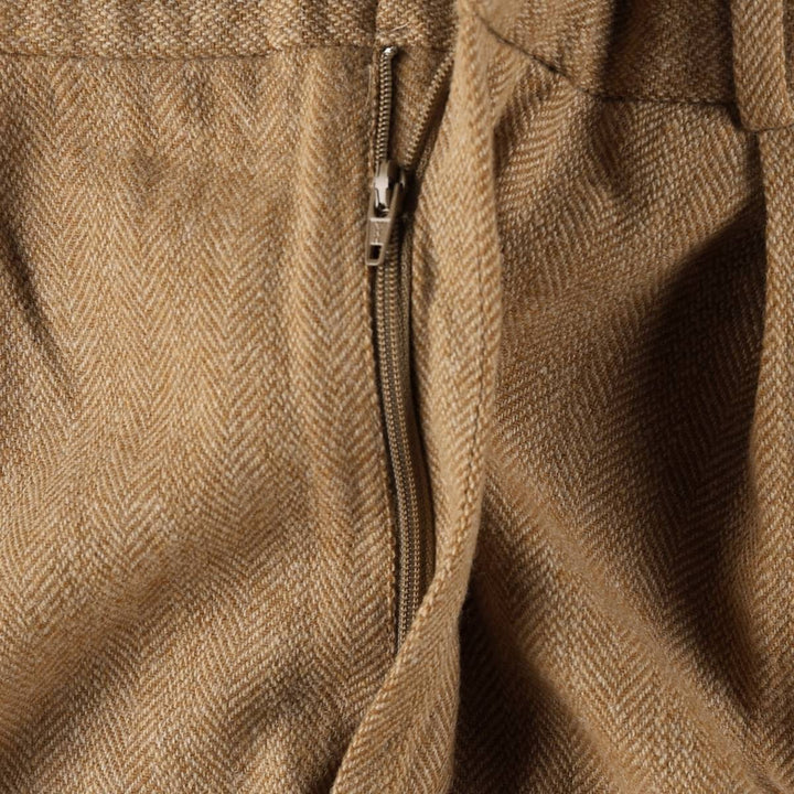 Ralph Lauren POLO GOLF herringbone two-pleat slacks, men's size W33 (approx.) wool Beige type Vintage Second Hand