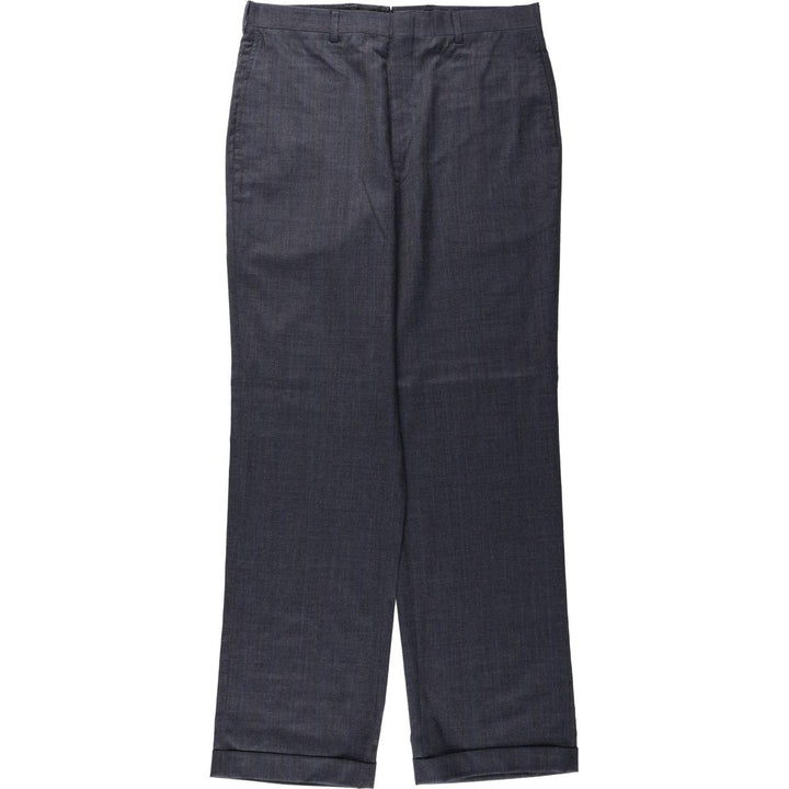90'S Striped Pattern Slacks Pants, Men's Size W34 (approx.), Vintage unclear gray type Vintage Second Hand