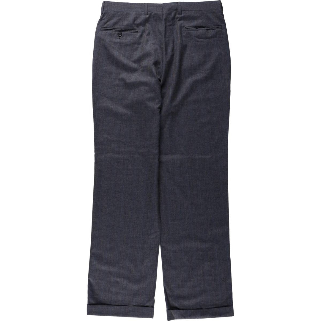 90'S Striped Pattern Slacks Pants, Men's Size W34 (approx.), Vintage unclear gray type Vintage Second Hand