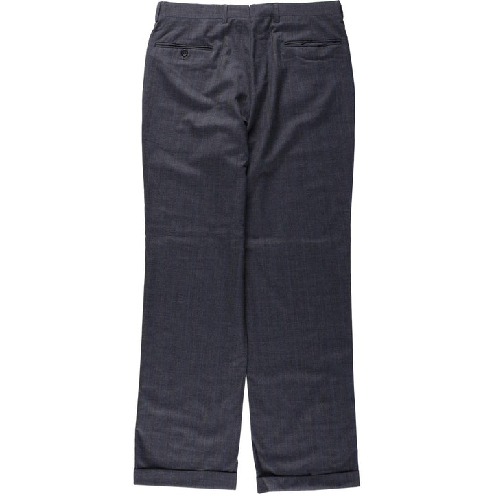 90'S Striped Pattern Slacks Pants, Men's Size W34 (approx.), Vintage unclear gray type Vintage Second Hand