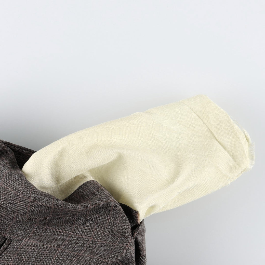 Vintage men's check pattern slacks, size W34 unclear brown type Vintage Second Hand