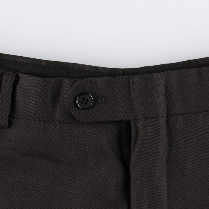 Pierre Cardin one-tuck wool trousers, men's size W32 (approx.) wool black type Vintage Second Hand