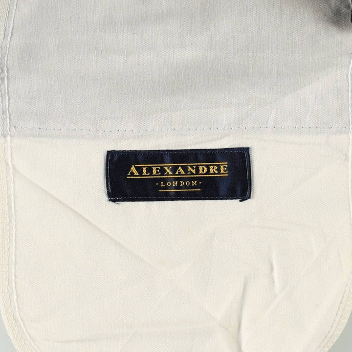 ALEXANDRE LONDON Two-Pleat Wool Trousers, Made in England, Men's Size W31 (approx.), Vintage wool Charcoal Vintage Second Hand