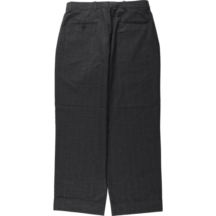 Vintage striped two-pleat men's slacks, size W31. unclear Charcoal Vintage Second Hand