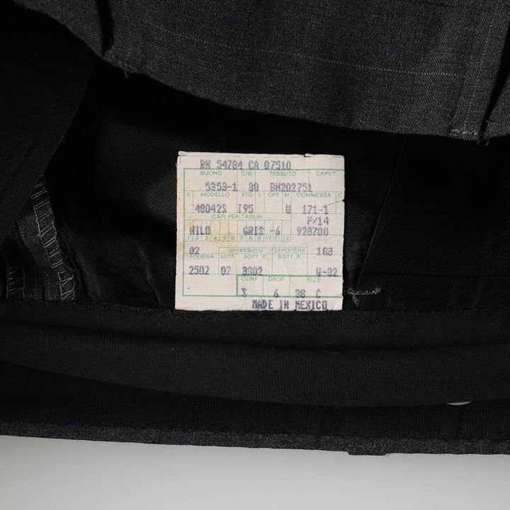 Vintage striped two-pleat men's slacks, size W31. unclear Charcoal Vintage Second Hand