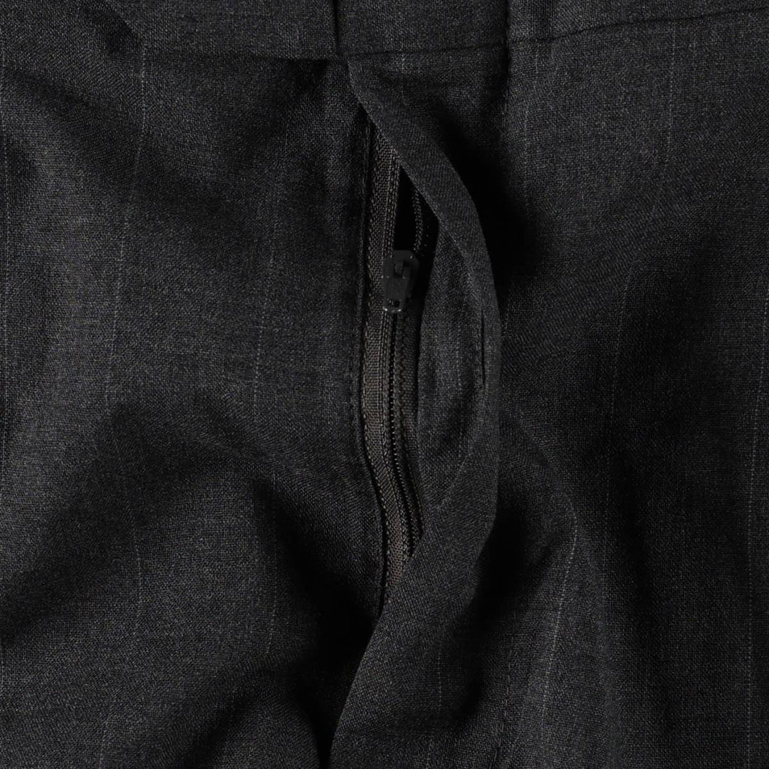 Vintage striped two-pleat men's slacks, size W31. unclear Charcoal Vintage Second Hand