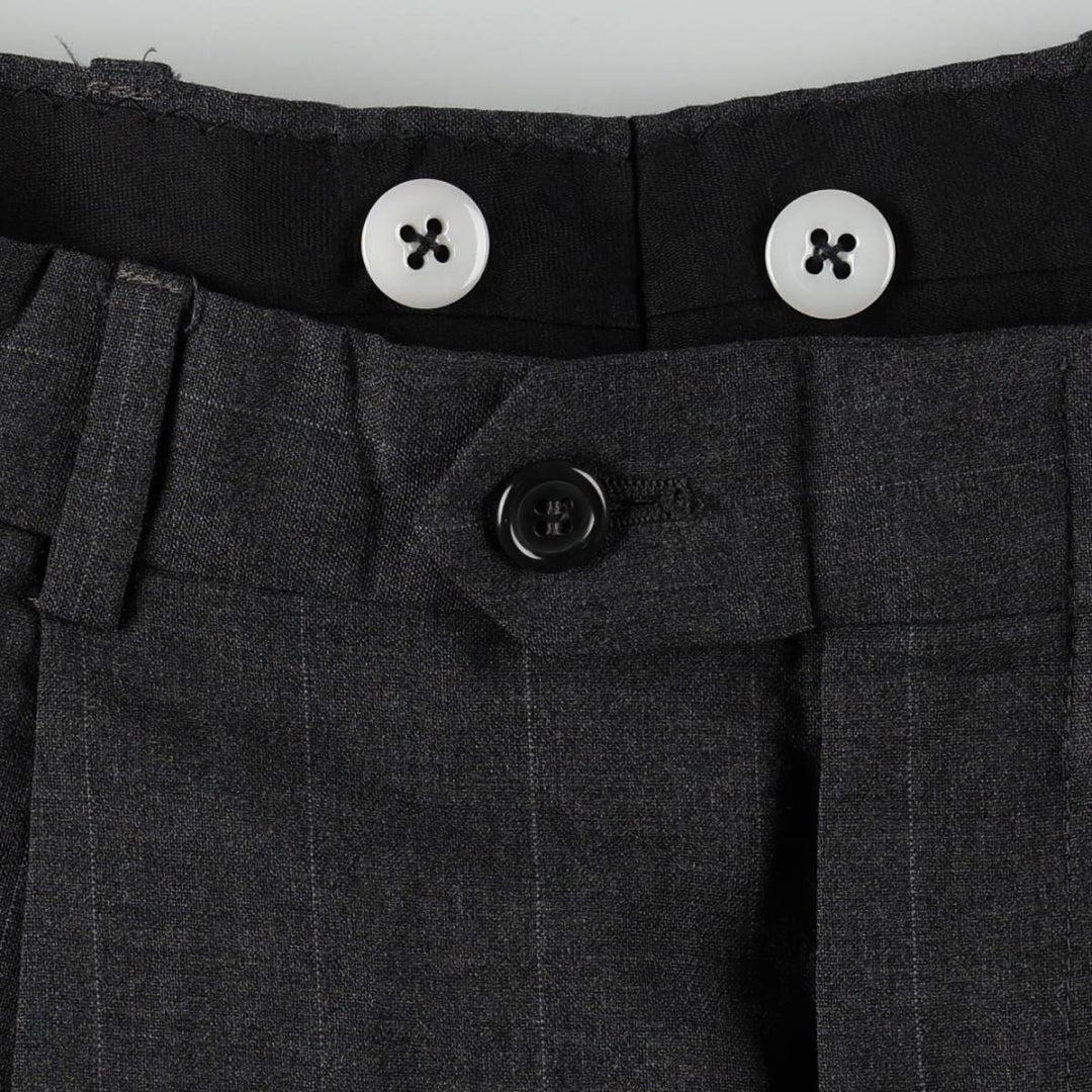 Vintage striped two-pleat men's slacks, size W31. unclear Charcoal Vintage Second Hand